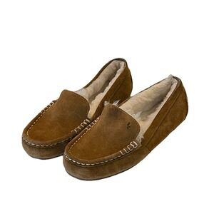 Koolaburra by UGG Lezly Moccasins Slipper Size 7 Faux Shearling Lined Chestnut